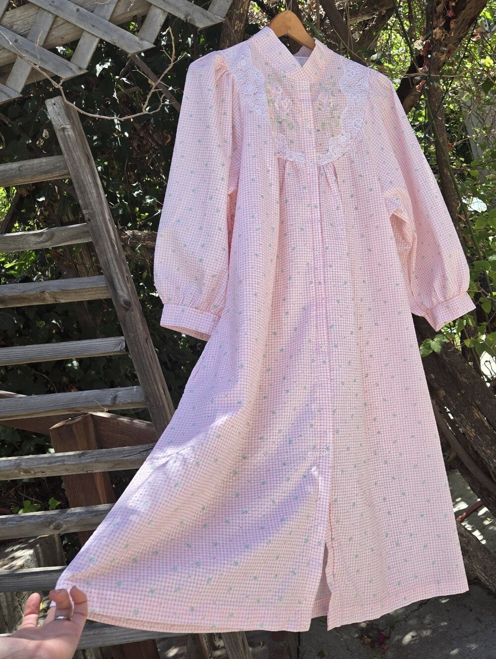 Vintage 90s Robe Nightgown Dress S M L